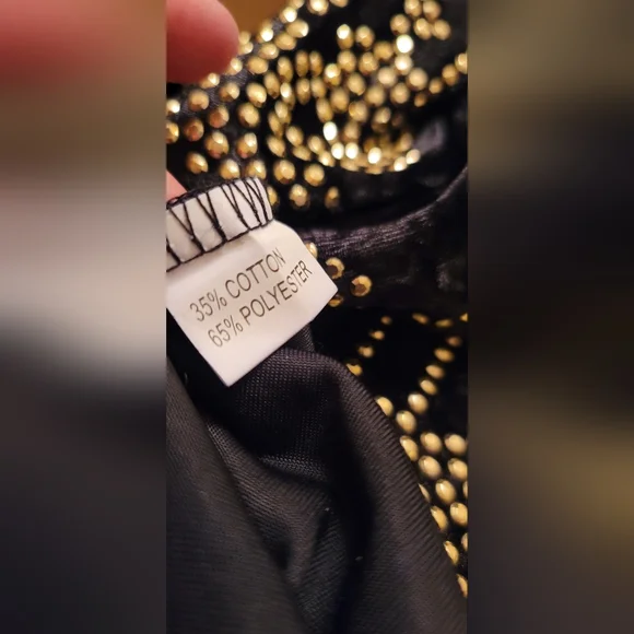 SONJA - By SONJA MORGAN - Vivi Stud Velvet Dress - Women's  Size  M - Picture 11 of 12